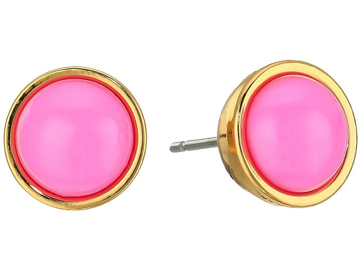 Kate Spade New York Forever Gems Small Studs Earrings (pink 1) Earring