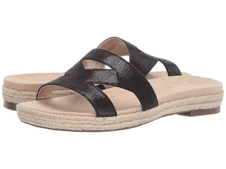 Anne Klein Doris Slide Sandal (black) Women's Shoes