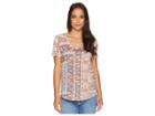 Lucky Brand All Over Print Tee (multi) Women's T Shirt