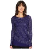 Nic+zoe This Is Living Top (electric Blue) Women's Clothing