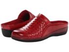 Softwalk San Marcos Woven (dark Red Burnished Veg Kid Leather) Women's Clog Shoes
