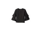 Chaser Kids Extra Soft Tiered Sleeve Pullover Sweater (toddler/little Kids) (black) Girl's Sweater