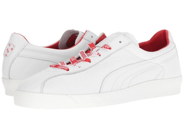 Puma Te-ku Russia Fm (puma White/flame Scarlet) Men's Lace Up Casual Shoes