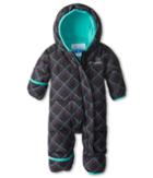 Columbia Kids Snuggly Bunny Bunting (infant) (black Print/oceanic) Kid's Jumpsuit & Rompers One Piece