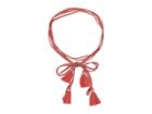 Chan Luu Chiffon Solid Necktie With Tassels (whithered Rose) Necklace