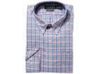 Lauren Ralph Lauren Classic Fit No-iron Cotton Dress Shirt (blush/navy Multi) Men's Long Sleeve Button Up