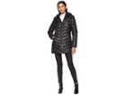 Tribal Softshell Puffer Jacket With Removable Hood (black) Women's Coat