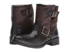 Trask Brenna Shearling (black Italian Sheepskin/brown Shearling) Women's Flat Shoes