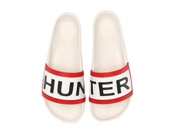 Hunter Hunter Slide (white) Women's Rain Boots