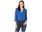 Nydj Blouse W/ Pleated Back (alpine Lake) Women's Blouse
