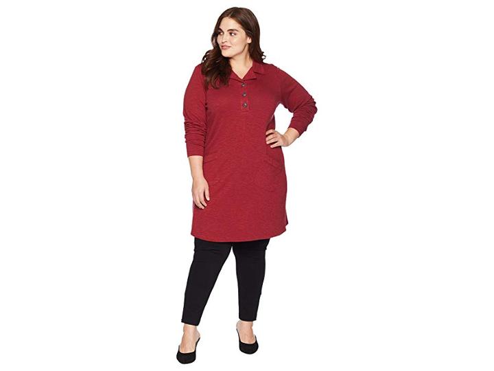 Aventura Clothing Plus Size Lenni Tunic (tibetan Red) Women's Dress