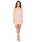 Brigitte Bailey Kali Shirtdress With Back Button Detail (taupe) Women's Dress