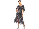 Taylor Printed Chiffon Maxi Dress (burgundy Multi) Women's Dress