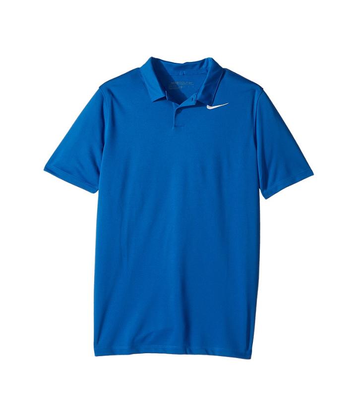 Nike Kids Victory Polo (big Kids) (blue Jay/flint Silver) Boy's Short Sleeve Pullover