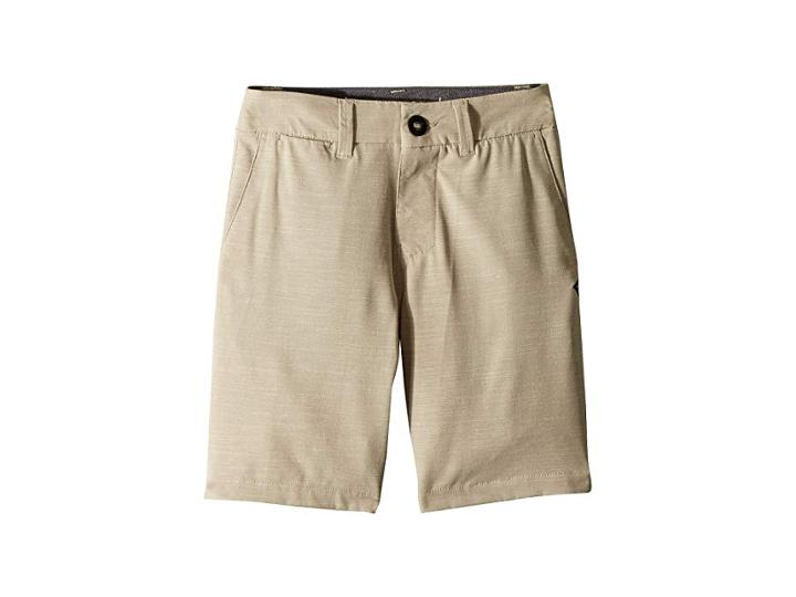Rip Curl Kids Mirage Jackson Boardwalk Shorts (big Kids) (khaki) Boy's Shorts