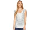Carve Designs Sanibel Tee (indigo Sun Stripe) Women's T Shirt