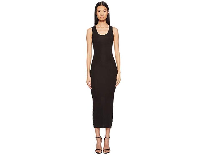 Versace Jeans Couture Tank Midi Dress (nero) Women's Dress