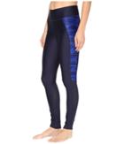 Under Armour Ua Fly-by Printed Legging (midnight Navy/midnight Navy) Women's Casual Pants