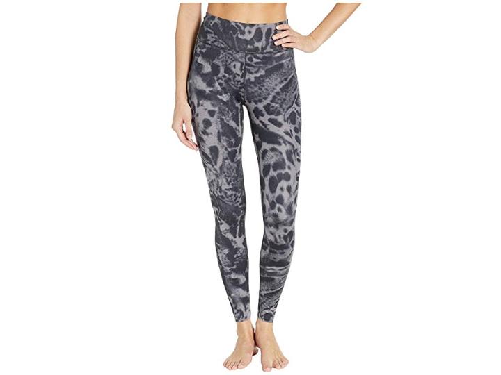 Nike One Luxe Tight Print (gunsmoke/black) Women's Casual Pants