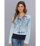 Mavi Jeans Samantha Denim Jacket In Bleach Vintage (bleach Vintage) Women's Coat