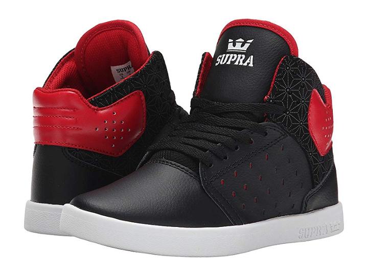 Supra Kids Atom (little Kid/big Kid) (black/red) Boys Shoes