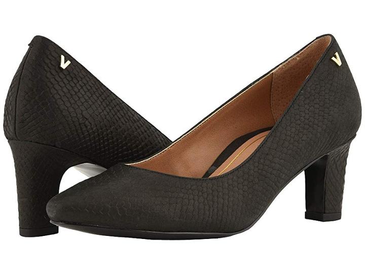 Vionic Mia (black Snake) Women's Sandals