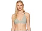 Prana Lahari Halter Top (cargo Green Stripe) Women's Swimwear