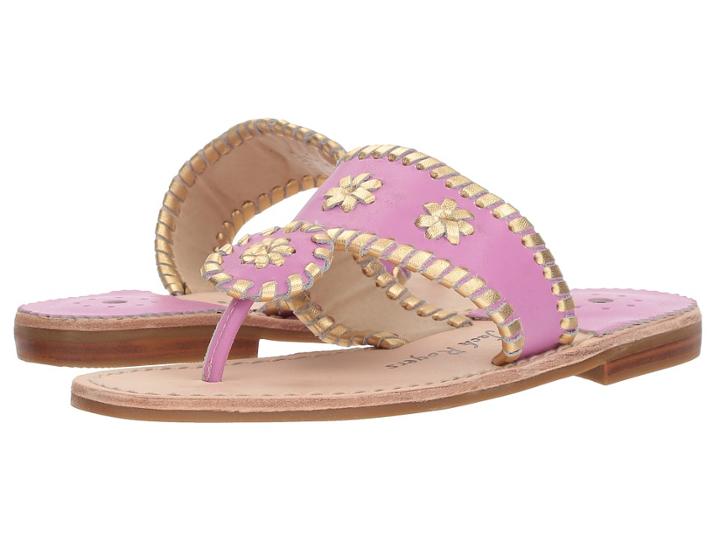 Jack Rogers Miss Hollis (little Kid/big Kid) (lavpink/gold) Women's Shoes