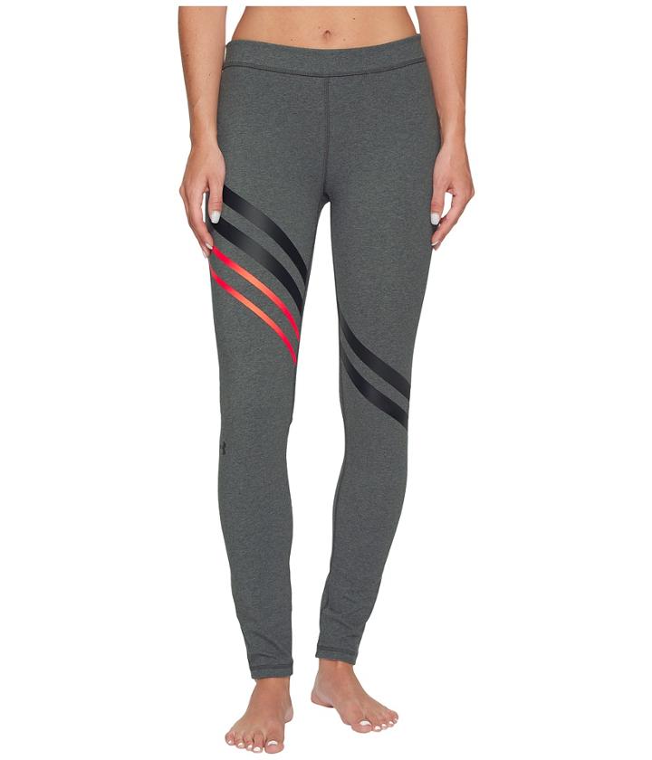 Under Armour Favorite Leggings-engineered (carbon Heather/black) Women's Casual Pants