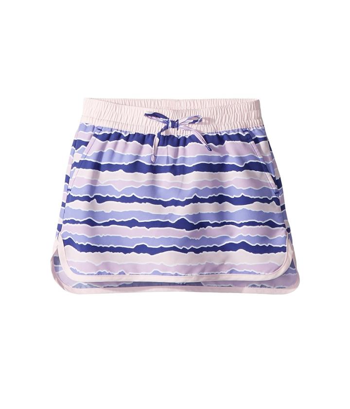 Columbia Kids Solar Stream Skort (little Kids/big Kids) (clematis Stripe) Girl's Skort