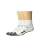 Feetures Elite Max Cushion Quarter 3-pair Pack (white/black) Quarter Length Socks Shoes