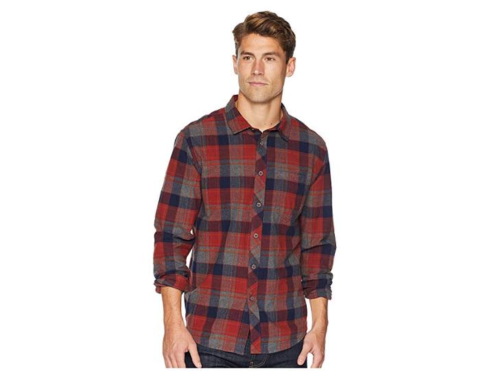 Billabong Coastline Flannel Top (navy) Men's Clothing