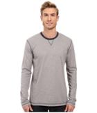 Ecoths Ezra Long Sleeve Shirt (frost Grey) Men's Clothing