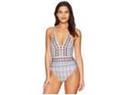 La Blanca Sorrento Plunge One-piece (multicolor) Women's Swimsuits One Piece