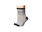 Nike Sportswear Striped Low Crew 3-pair Socks (dark Grey Heather/black/black) Women's Crew Cut Socks Shoes
