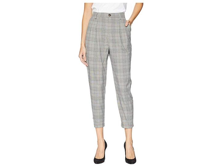 Astr The Label Elliot Pants (grey Plaid) Women's Casual Pants