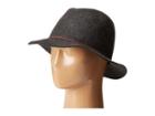 Scala Crushable And Packable Safari Hat With Raw Edge (charcoal) Safari Hats