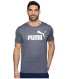 Puma Essential No.1 Heather Tee (peacoat Heather) Men's T Shirt