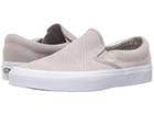 Vans Classic Slip-ontm ((perf Suede) Silver Cloud/true White) Skate Shoes