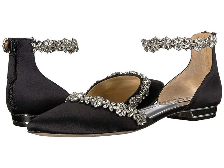 Badgley Mischka Vivien (black Satin) High Heels