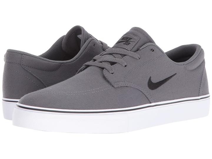 Nike Sb Clutch (dark Grey/black/white) Men's Skate Shoes