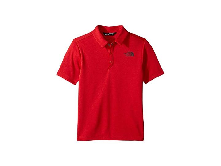 The North Face Kids Polo Top (little Kids/big Kids) (tnf Red Heather) Boy's T Shirt