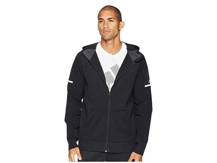 Adidas Squad Full Zip Hoodie (black/black) Men's Sweatshirt