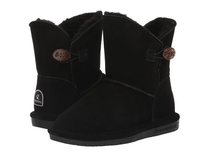 Bearpaw Kids Rosie (little Kid/big Kid) (black) Girls Shoes