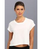 C&c California Shape Loose Crop Tee (bright White) Women's T Shirt