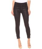 J Brand Alana High-rise Crop Skinny W/ Raw Hem And Zip In Coated Dust (coated Dust) Women's Jeans