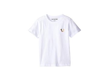 True Religion Kids Gold Buddha Logo Tee (toddler/little Kids) (white) Boy's T Shirt