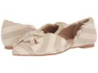 Seychelles Bed Breakfast (natural Striped Linen) Women's Flat Shoes