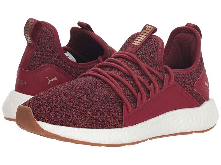 Puma Nrgy Neko Knit (pomegranate/metallic Gold) Women's Shoes
