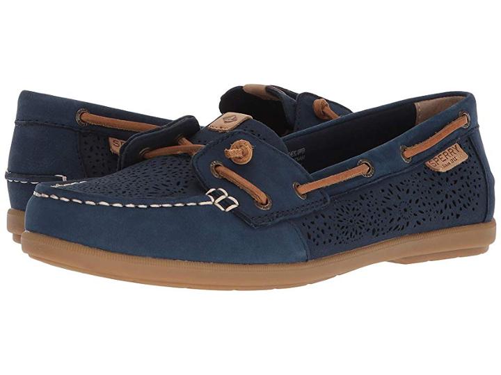 Sperry Coil Ivy Geo Perf (navy) Women's Shoes